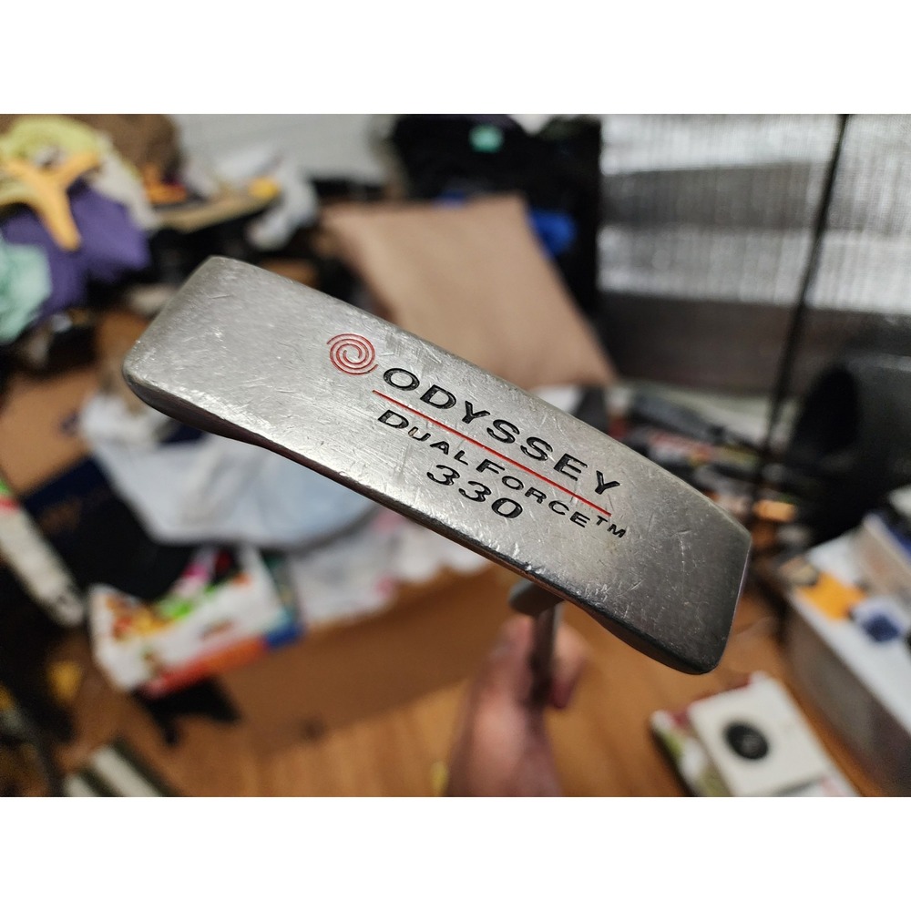 Odyssey Dual Force 330 Putter Blade Steel Shaft 34” Right Handed Golf Club